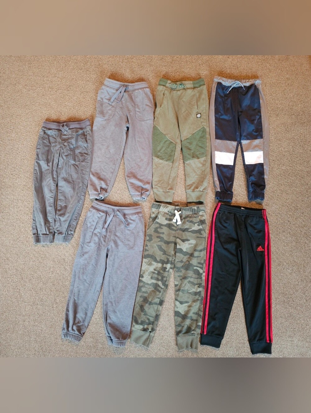 Boys Size 6 Jogger & Sweatpants Bundle (Adidas, H&M, Carter’s)